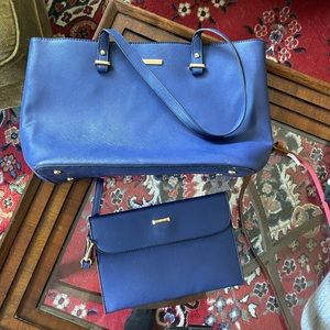 Blue purse set